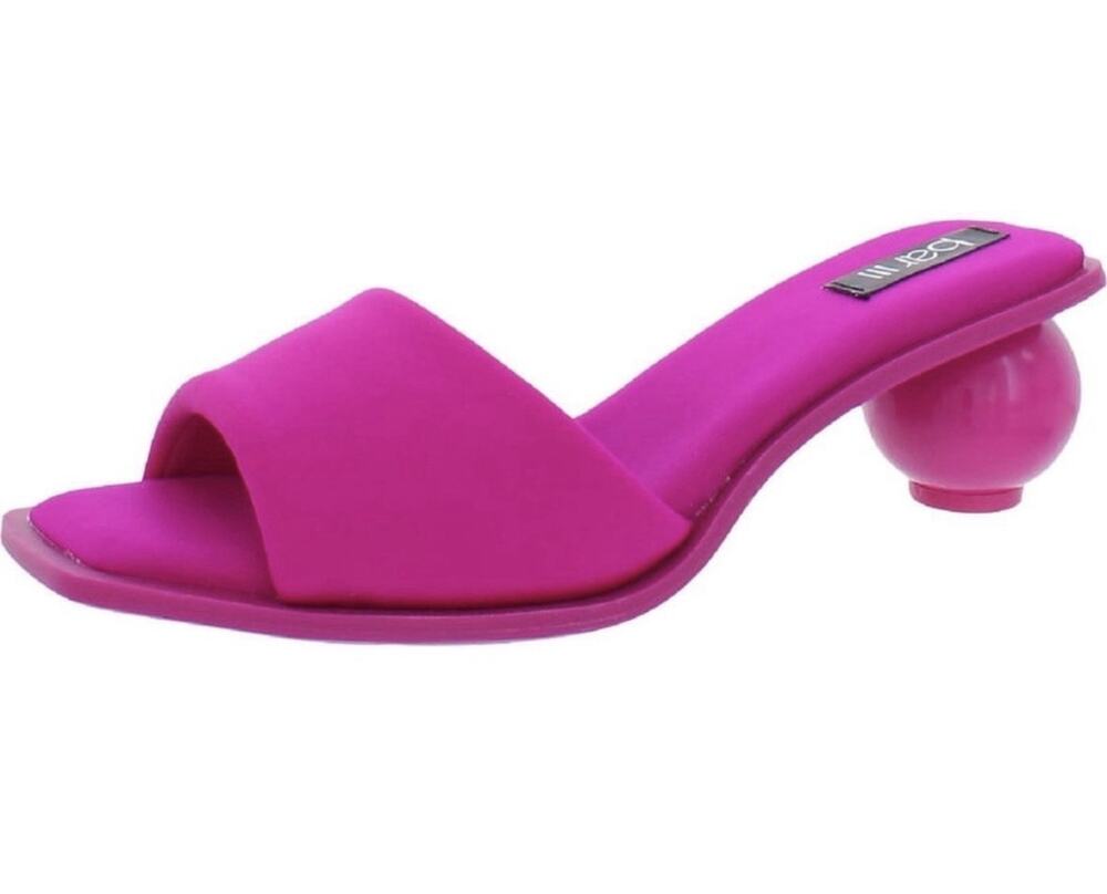 Bar III Cayymen Hot Pink Slip-Ons Ball Heel, Square Toe, Size 7